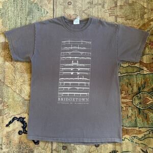 City of Bridges Portland Oregon Graphic T-Shirt 90’s-00’s Sz M Preshrunk Cotton